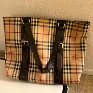 Burberry London tote bag pure leather L 12x18